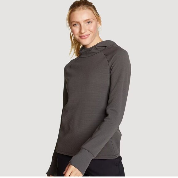 Eddie Bauer Tops - Eddie Bauer Carbon Thermal Tech Hoodie Large
